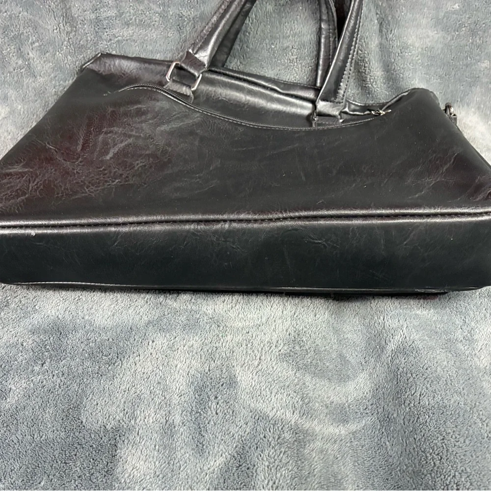 Jeep Black Leather Men's Briefcase